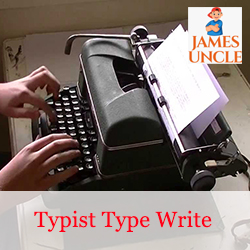 Typist Type writer Mr. Arup Dey in Dinhata